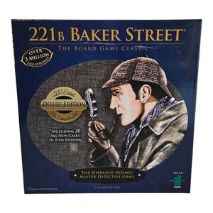 221B Baker Street The Board Game Classic Deluxe Edition 2016 Sherlock Holmes